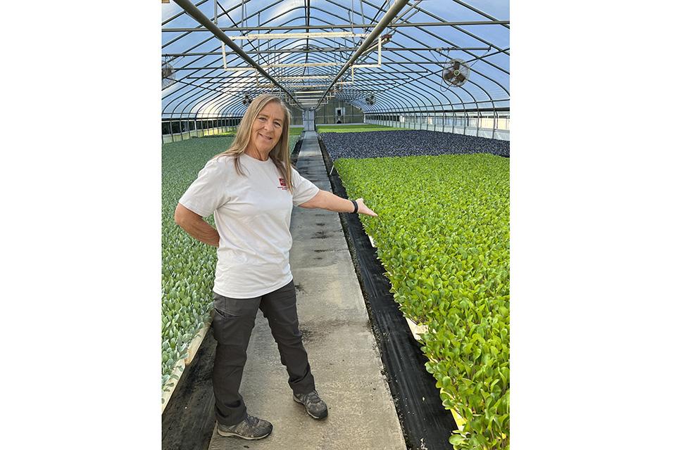 Kaye Usher of R and K Greenhouses