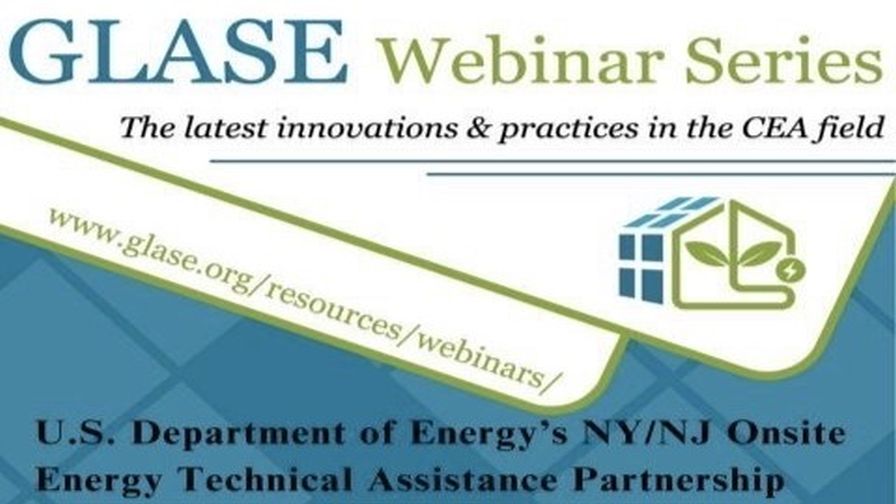 GLASE Webinar NJ/NY Onsite Energy TAP | Photo: GLASE
