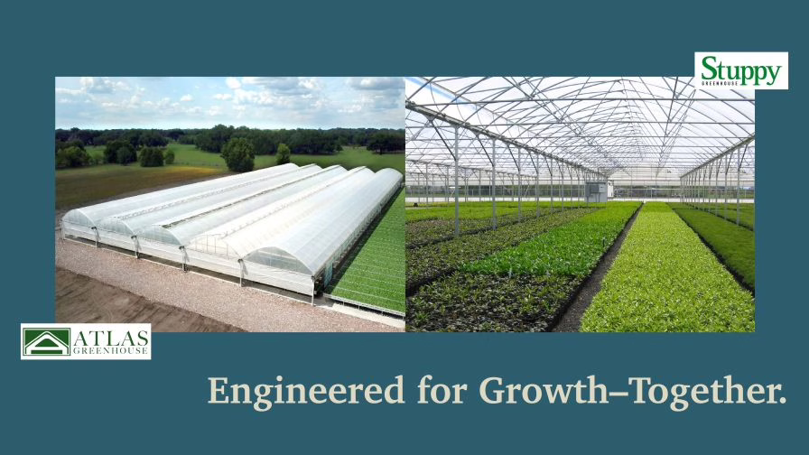 Atlas Greenhouse Acquires Stuppy Greenhouse announcement graphic.