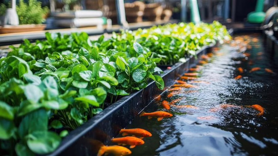 A cyclical nature loop of aquaponics.