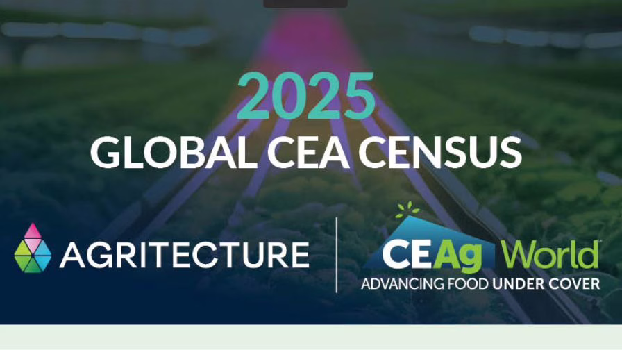 The 2025 Global CEA Census from CEAg World and Agritecture.