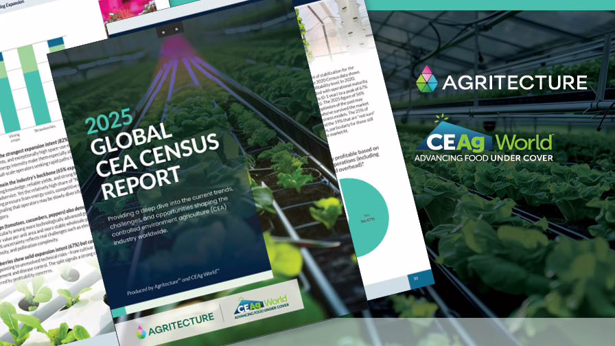 The 2025 Global CEA Census from CEAg World and Agritecture.
